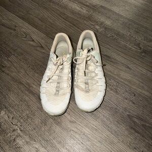 Nike Women's Beige and White Sneakers